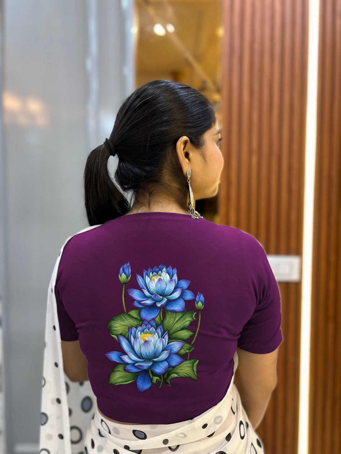 Half Sleeve 3d -7 Print Blouse