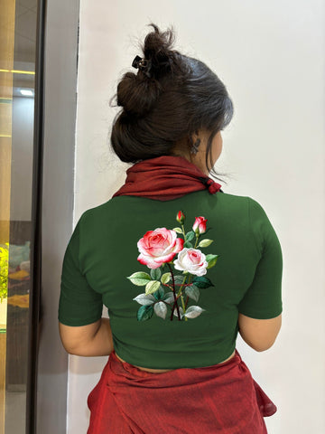 Half Sleeve 3d -6 Print blouse