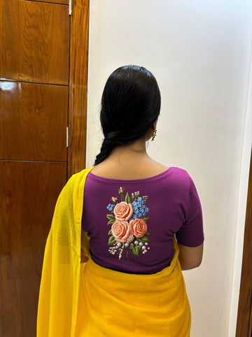 Half Sleeve 3d Print -4 Blouse