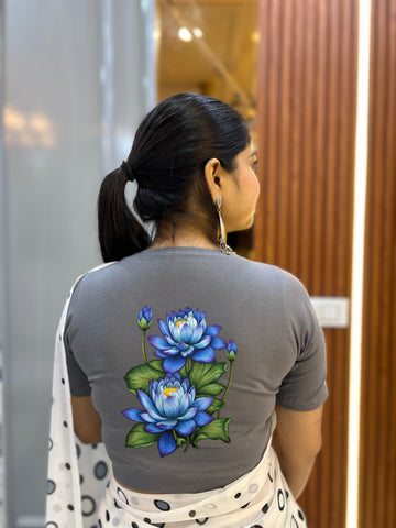 Half Sleeve 3d -7 Print Blouse