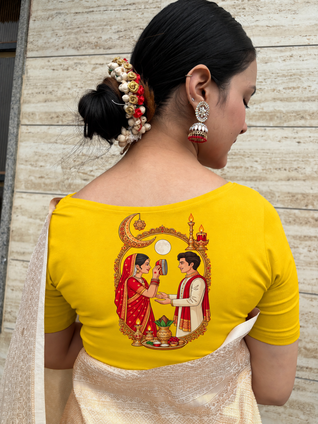 Half Sleeve Karwachauth Blouse 105