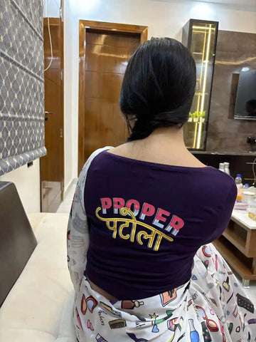 Proper Patola 3/4 sleeve Blouse