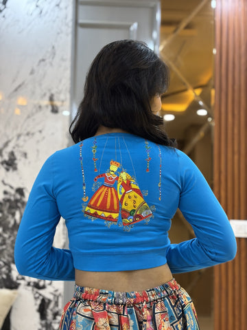 Puppet Print  Full Sleeve Blouse