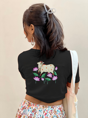 Pichwai Print Half Sleeve Blouse