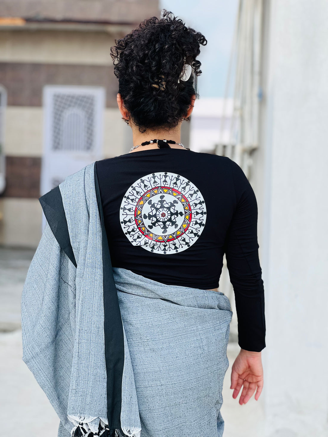 Mandala Circle  Full Sleeve Blouse