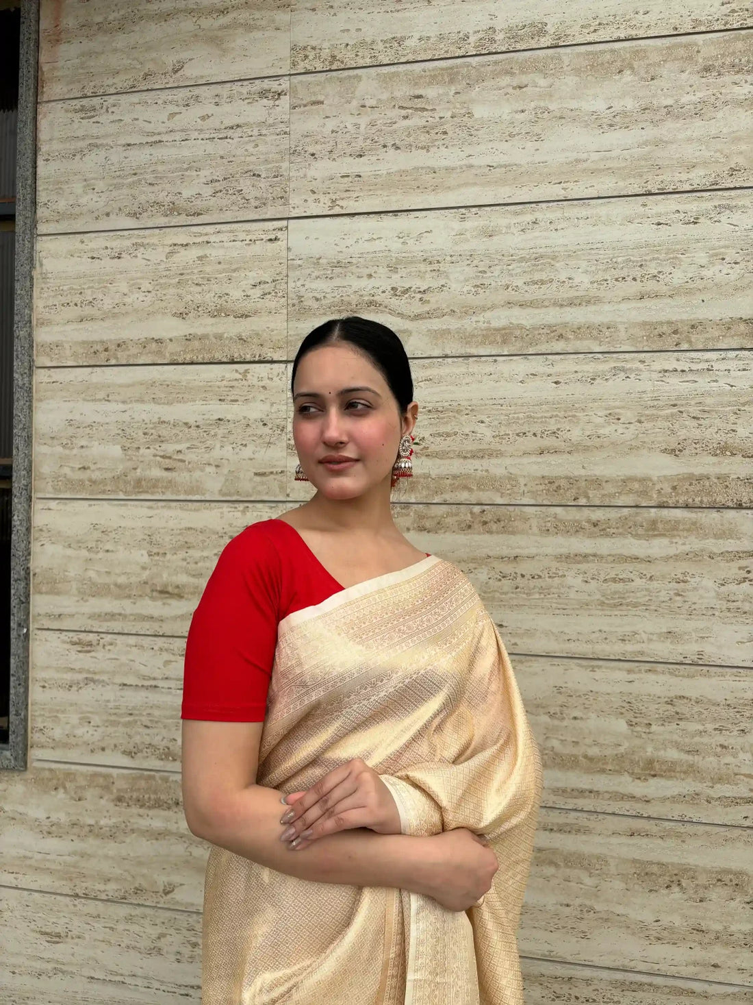 bride  stretchable cotton blouse