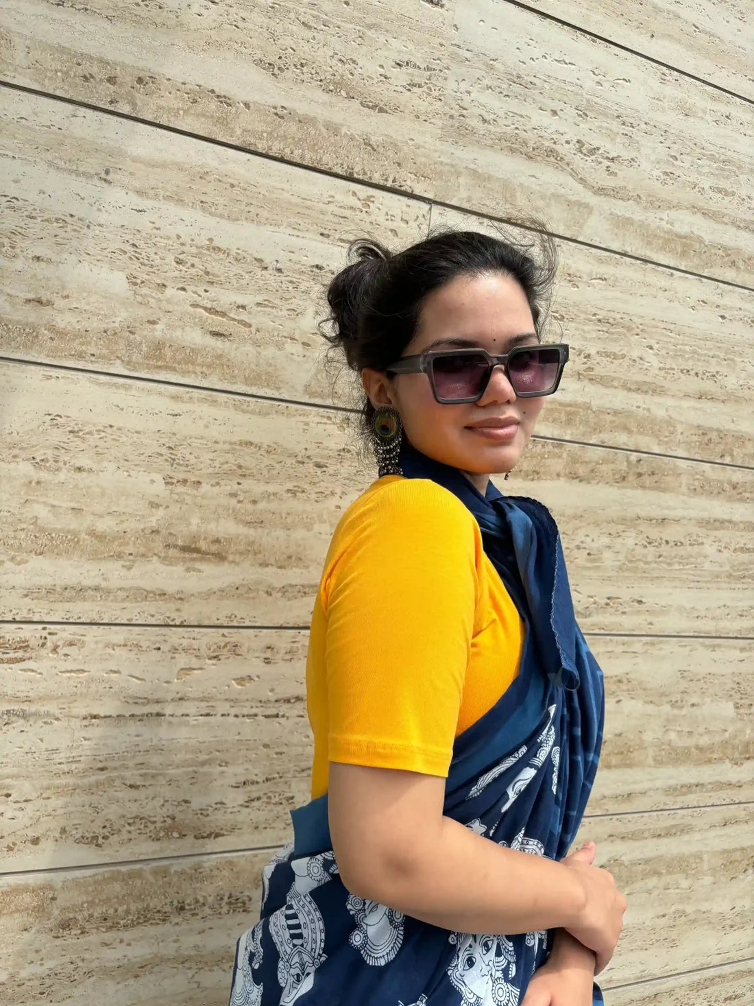 kathak stretchable cotton blouse