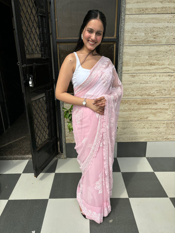 sleeve less wt stretchable cotton blouse