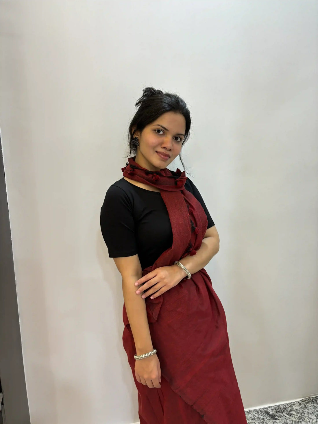 mehndi hand  stretchable cotton blouse