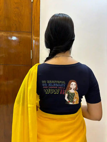 looking like wow stretchable cotton blouse