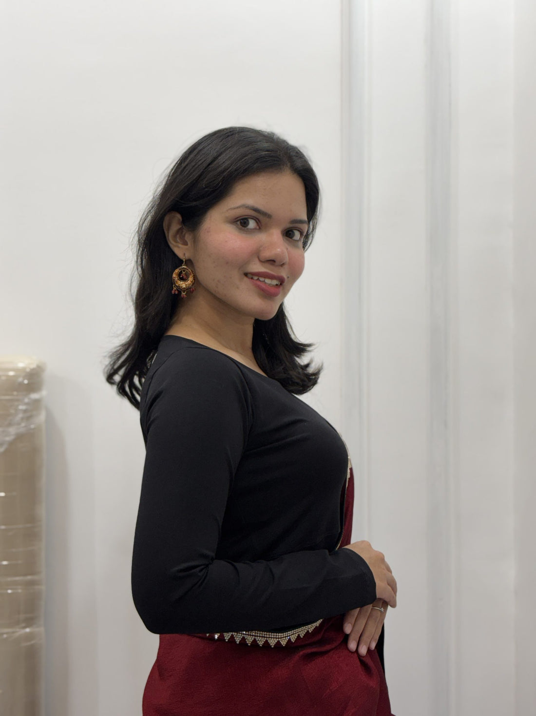 landscape Stretchable cotton blouse