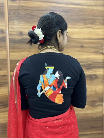 Radha Krishna Full Sleeve Blouse