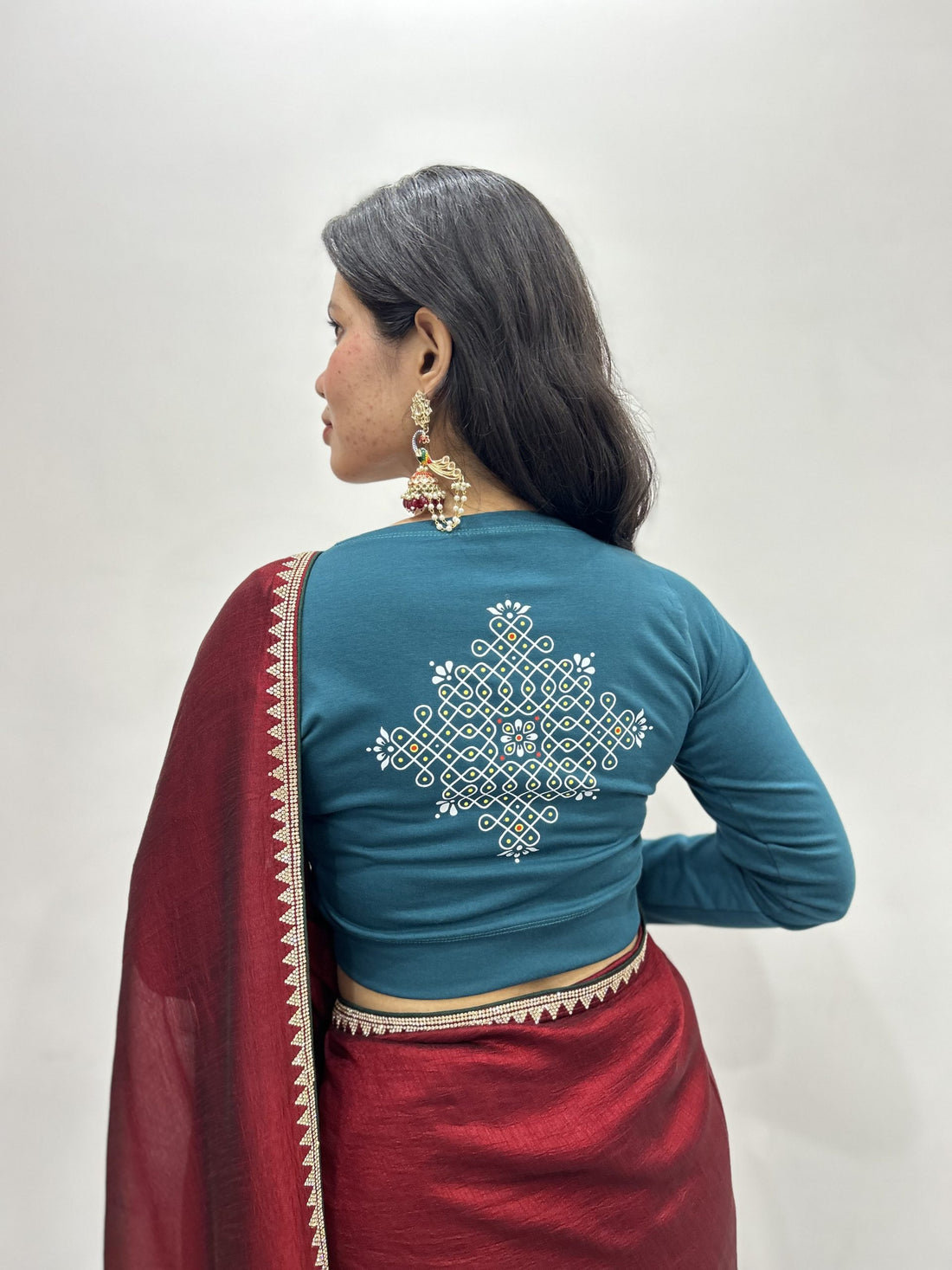 warli Stretchable cotton blouse