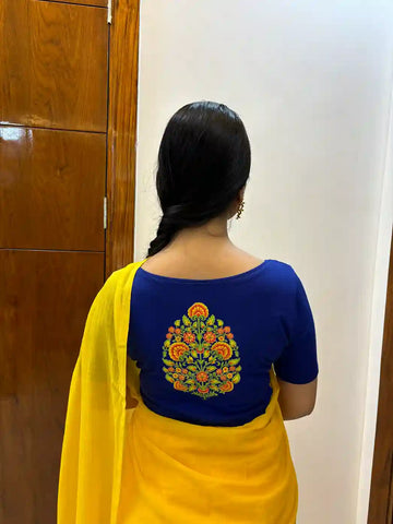 Floral Pattern  Half Sleeve Blouse
