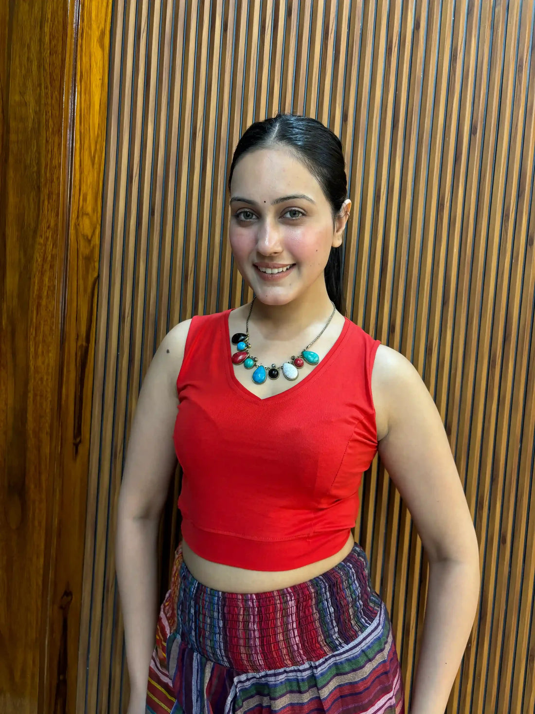 Judge me stretchable cotton blouse