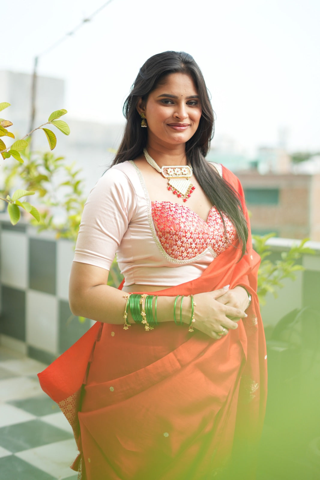 Luxora Half Sleeve Madhubala Blouse