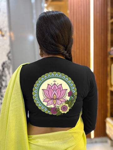 lotus stretchable cotton blouse