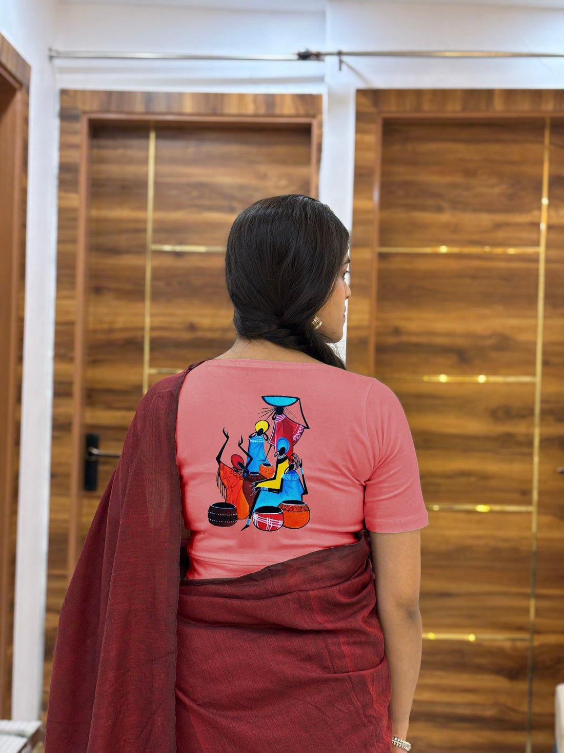 mandela stretchable cotton blouse