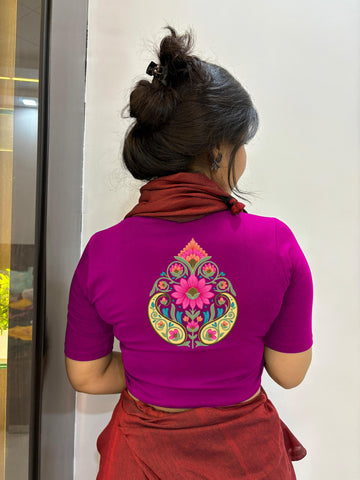 Lotus Paan Half Sleeve Blouse