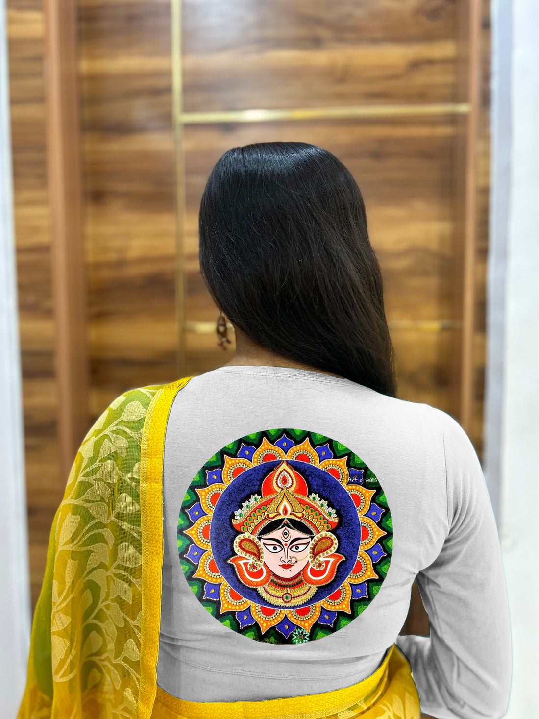 durga circle  stretchable cotton blouse