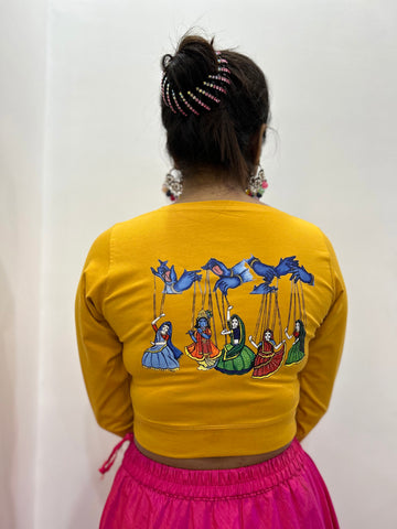 Radha Krishan Puppet Full Sleeve Blouse