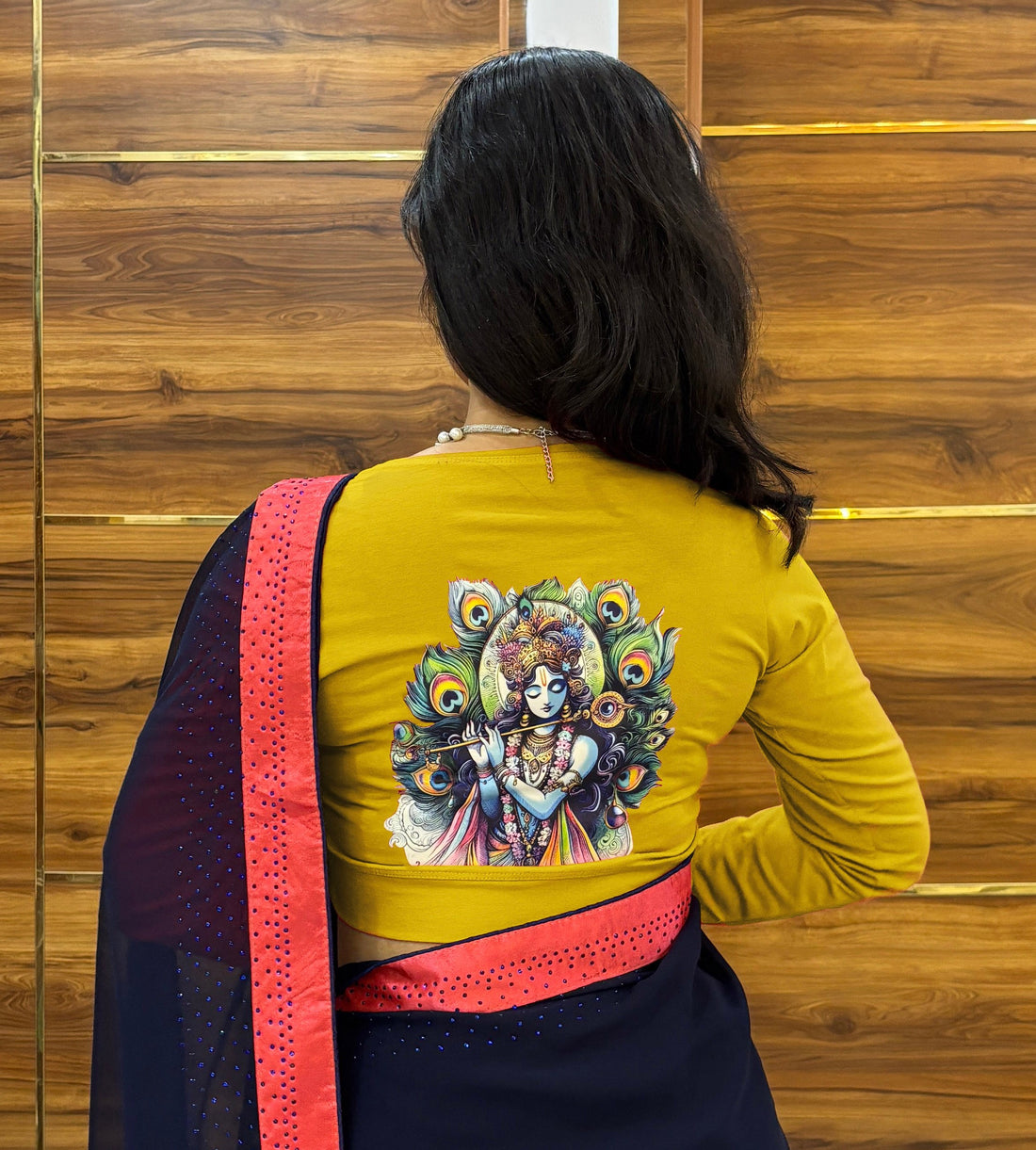 murli krishan stretchable cotton blouse